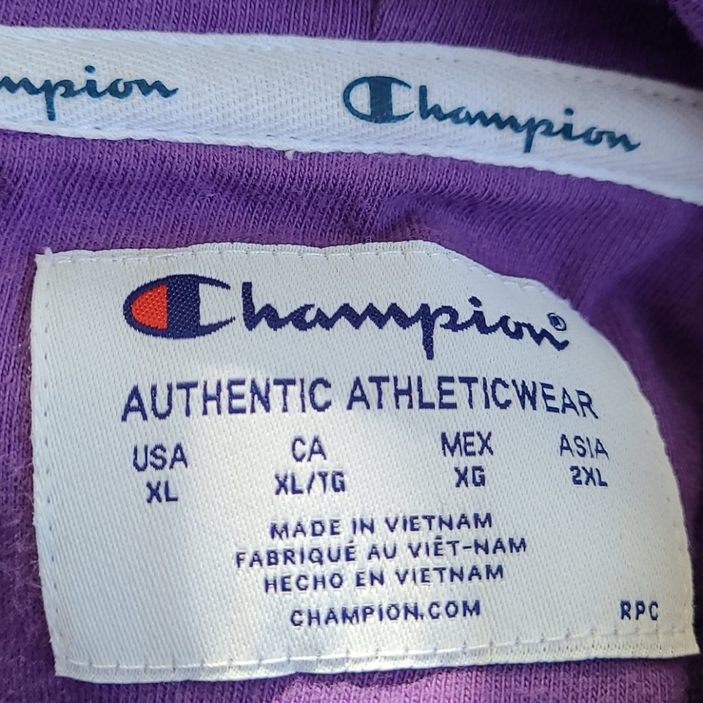 Champion Excellent Condition Purple Sweatshirt XL - Picture 3 of 3